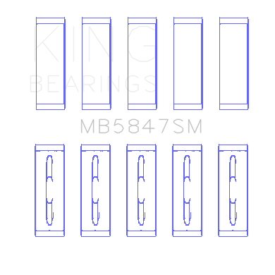 Main-Bearing-Set-For-Ford-6.7-Power-Stroke-V8-Diesel-Os-.040