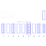 King Engine Bearings MB5675AM MAIN BEARING SET For FORD D2FE, F3FA, HJBA, SRFA, JXFA, H9FD 2.0/2.4L D