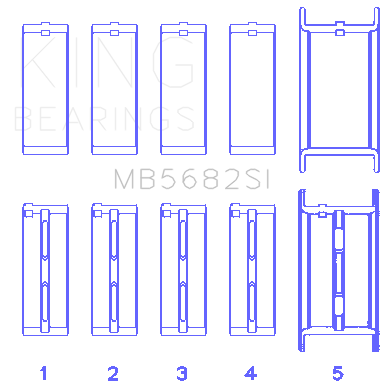 Main-Bearing-Set-For-General-Motors-496Ci-8.1-16V
