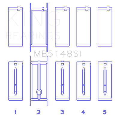 Main-Bearing-Set-For-JeepA.M.C.-150,-1991-1993