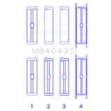 King Engine Bearings MB4049SI MAIN BEARING SET For OPEL C25XA, X25XA