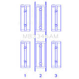 King Engine Bearings MB3346AM MAIN BEARING SET For SUBARU 1800CC 1980 ON