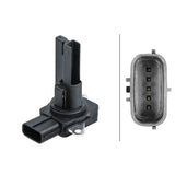 Hella 358095551 Mass Air Flow Sensor