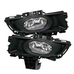 Mazda-3-07-08-4Dr-Oem-Fog-Lights-(Wont-Fit-SportsGt-Or-Htchback)WSwch-Clear-Fl-Cl-Maz307-C
