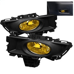Mazda-3-07-08-4Dr-Oem-Fog-Lights-(Wont-Fit-SportsGt-Or-Htchbck)WSwch-Yellow-Fl-Cl-Maz307-Y