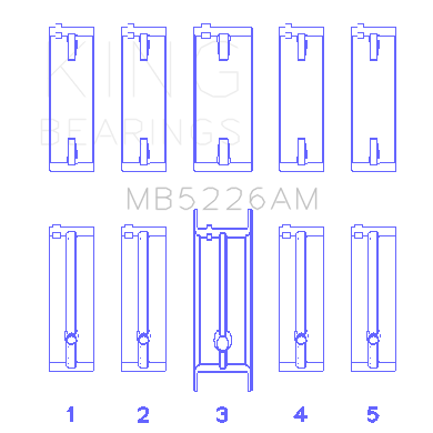 Mazda-626-F8-(Size-0.25Mm)-Main-Bearing-Set