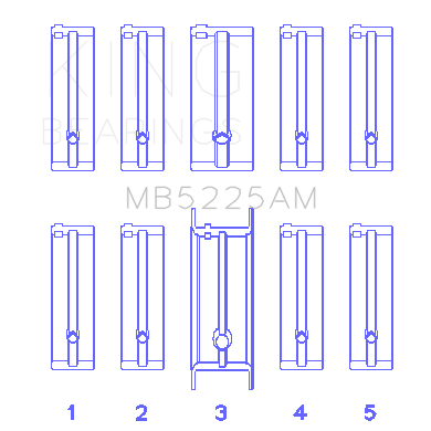 Mazda-626-F8-(Size-0.25Mm)-Main-Bearing-Set