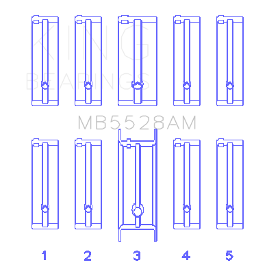 Mazda-626-F8(Size-0.50Mm)-Main-Bearing-Set