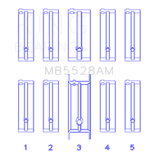 Load image into Gallery viewer, Mazda-626-F8(Size-0.25Mm)-Main-Bearing-Set