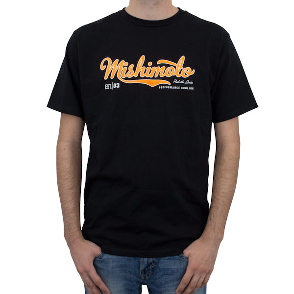 Mens-Athletic-Script-T-Shirt,-Black