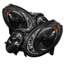 Load image into Gallery viewer, Mercedes-Benz-E-Class-03-06-Projector-Halogen-Model--Drl--Blk-Pro-Yd-Mbw21103-Drl-Bk