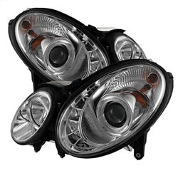 Mercedes-Benz-E-Class-07-09-Projector-Headlights-Halogen---Drl-Chrm-Pro-Yd-Mbw21107-Drl-C