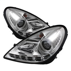 Mercedes-Benz-Slk-05-10-Projector-Headlights-Halogen-Model--Drl-Chrm-Pro-Yd-Mbslk05-Drl-C