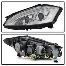 Load image into Gallery viewer, Mercedes-W221-S-Class-07-09-Headlights---Hid-Model-Only---Chrome-Pro-Yd-Mbw22107-Hid-Drl-C