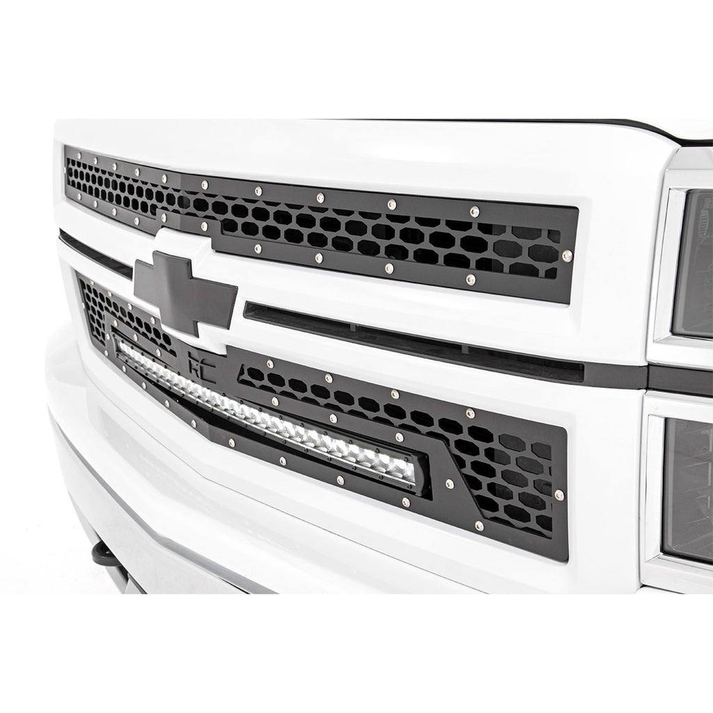 Mesh-Grille-W30-Inch-Black-Series-Led-14-15-Silverado-1500-Rough-Country