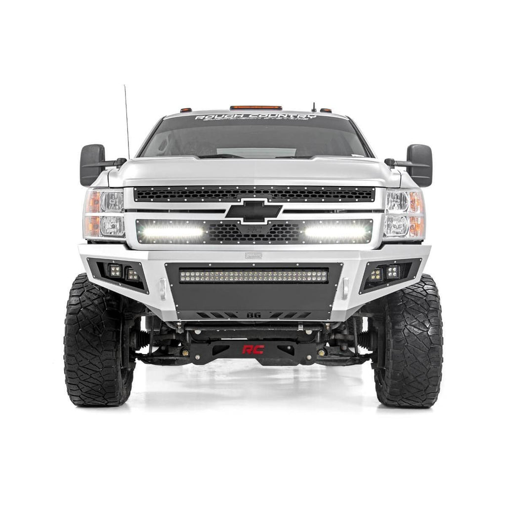 Mesh-Grille-WDual-12-Inch-Black-Series-Leds-11-14-Silverado-Hd-Rough-Country