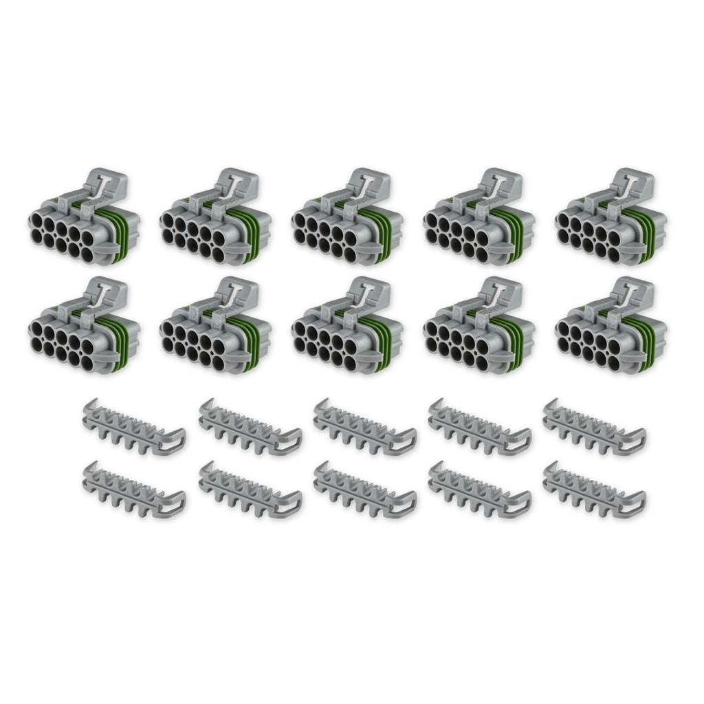 Metripack,-10-Cavity,-Female,-Grey