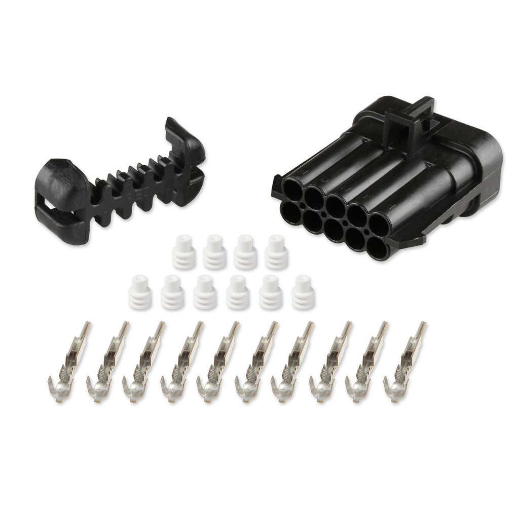 Metripack,-10-Cavity,-Male,-Black