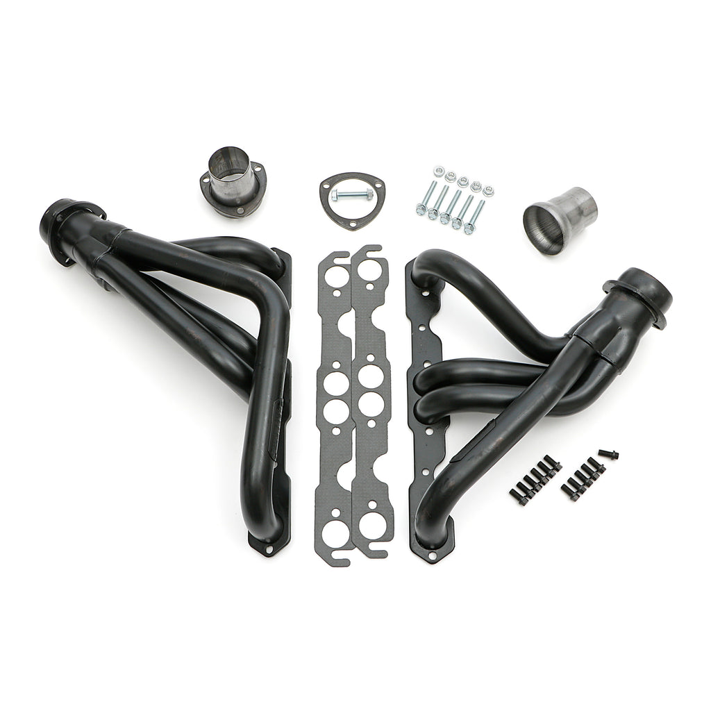 Mid-Length-1955-57-Chevy-Car-Headers;-Sb-Chevy-W605-Steering-Box--Uncoated