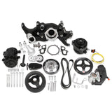 Holley 20-205BK  Mid-Mount Complete Accessory Drive System - Gen V Lt Engines - Standard Damper - Black