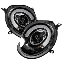 Load image into Gallery viewer, Mini-Cooper-2007-2012-Projector-Headlights-Halogen-Model-Only---Drl-Black-Pro-Yd-Mc07-Drl-Bk