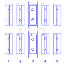Load image into Gallery viewer, Mitsubishi-4G52-(Size-0.25Mm)-Main-Bearing-Set