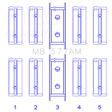King Engine Bearings MB577AM0.25 MAIN BEARING SET For MITSUBISHI 4G52