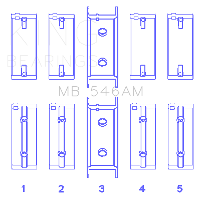 Mitsubishi-G25b4G544G53-(Size-0.75Mm)-Main-Bearing-Set