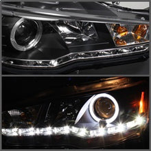 Load image into Gallery viewer, Mitsubishi-LancerEvo-10-08-14-Projector-XenonHid--Led-Halo-Drl-Blk-Pro-Yd-Ml08-Hid-Drl-Bk