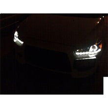 Load image into Gallery viewer, Mitsubishi-LancerEvo-10-08-14-Projector-XenonHid--Led-Halo-Drl-Blk-Pro-Yd-Ml08-Hid-Drl-Bk