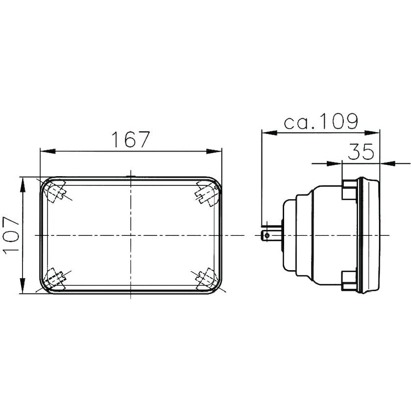 Module-164-X-103Mm-H4-HighLow-Beam-Headlamp-Kit