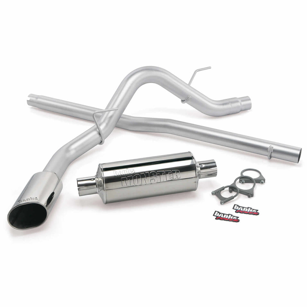 Monster-Exhaust-System,-3-Inch-Single-Exit,-Chrome-Tip