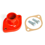 Trans-Dapt 4991 MOPAR V8 WATER NECK (THERMOSTAT HOUSING); ORANGE POWDER-COATED