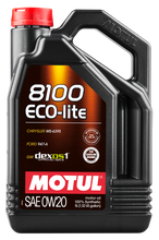 Load image into Gallery viewer, Motul 108536 8100 Eco-Lite 0W20 Synthetic Engine Oil - 5L
