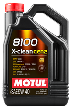 Load image into Gallery viewer, Motul 109762 8100 X-Clean Gen2 5W40 Synthetic Engine Oil - 5L