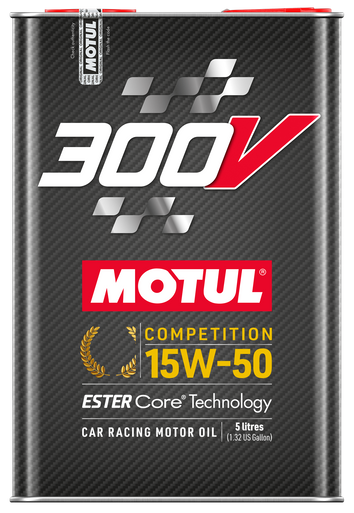 Motul 110861 300V Competition 15W50 Synthetic Racing Engine Oil 5L