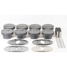 Load image into Gallery viewer, Ms-Piston-Set-Ford-Flat-Top-Sb-383Ci-4.030In-Bore-3.75In-Stk-6.2In-Rod-.927-Pin--6Cc-10.9-Cr