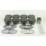 Mahle 197724930 358ci,4.030bore,3.5stroke,5.7rod,1.550ch,.927pin,-8cc,460g,12.0cr,2618