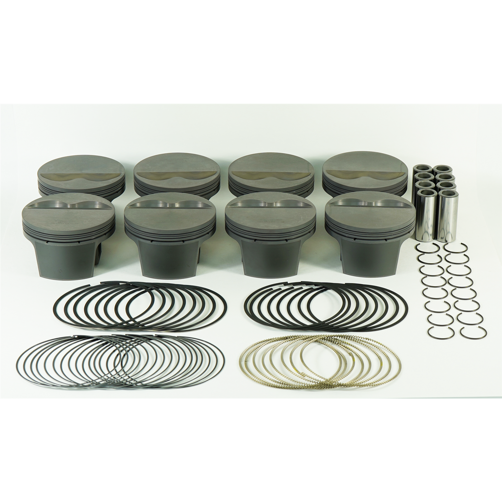Ms-Piston-Set-Sbc-358Ci-4.040In-Bore-3.4803.500Stk-6.0In-Rod-.927-Pin--5Cc-10.4-Cr-Set-Of-8