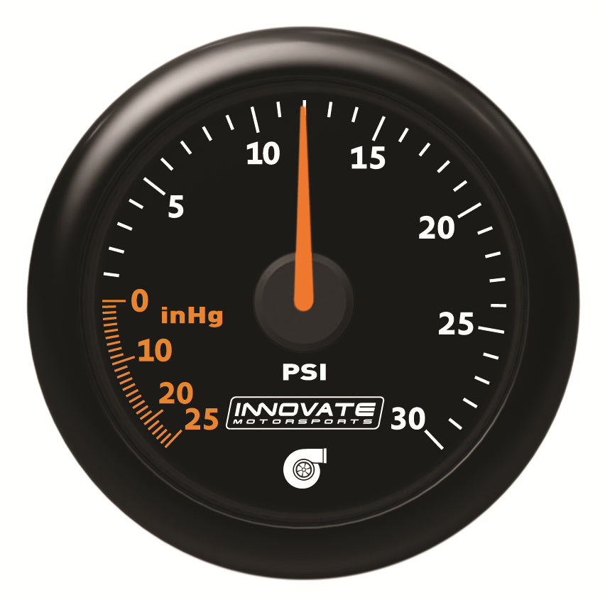 Mtx-Analog,-30-Psi-VacuumBoost,-Black-Faceplate-Gauge-Kit