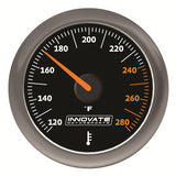 Innovate Motorsports 38610 MTX Analog, Fluid Temp (oil, water, etc) Gauge Kit, Black Dial