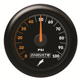 Innovate Motorsports 38630 MTX Analog, Fuel Pressure 0-100 PSI Gauge Kit, Black Dial