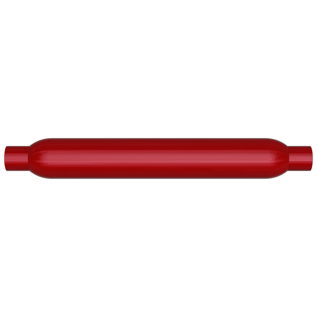 Muffler-Red-Pack-Series-Glasspack-3.5In-Rd-22In-Body-Length-2.25In2.25In-InletOutlet