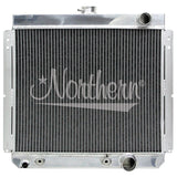 Northern Radiator 205214 Muscle Car Radiator - 19 3/4 21 7/8 x 2 1/2 - Outlet Passenger Side