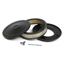 Load image into Gallery viewer, Muscle-Car-Style-Air-Cleaner-Set;-10-In.-Diameter;-2-18-In.-Tall--Asphalt-Black