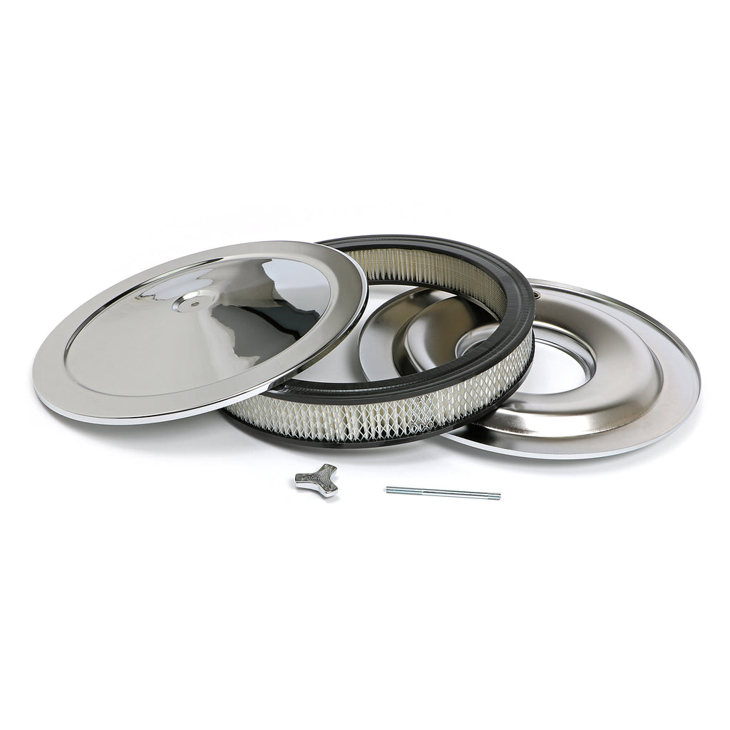 Muscle-Carstyle-Air-Cleaner-Set;-14-In.-X-218-In.-Tall-518-In.-Neckchrome195964-Pontiac-Engi