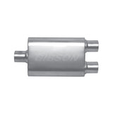 Gibson BM0109 MWA Center/Dual Oval Muffler; Stainless