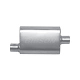 Gibson BM0100 MWA Offset/Center Oval Muffler; Stainless