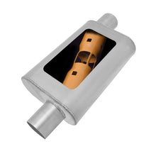 Load image into Gallery viewer, Mwa-Superflow-OffsetOffset-Oval-Muffler---4X9x14in2.5In-Inlet2.5In-Outlet---Stainless