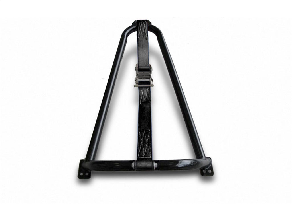 N-Fab BM1TCBK Gloss Black Bed Mounted Tire Carrier w/Black Strap